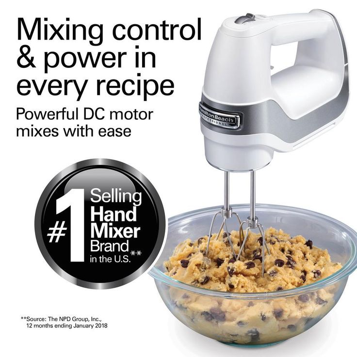 Professional 5-Speed White Hand MIxer