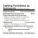 Philips 100-Watt Equivalent A19 Dimmable Energy Efficient Halogen Light Bulb Soft White (2780K) (4-Pack)