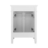 Ashburn 24 in. W x 21.63 in. D Vanity Cabinet in White - Super Arbor