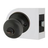 Round Aged Bronze Bed and Bath Door Knob - Super Arbor