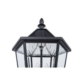 Coastal Milford 3-Light Outdoor Black Post Light