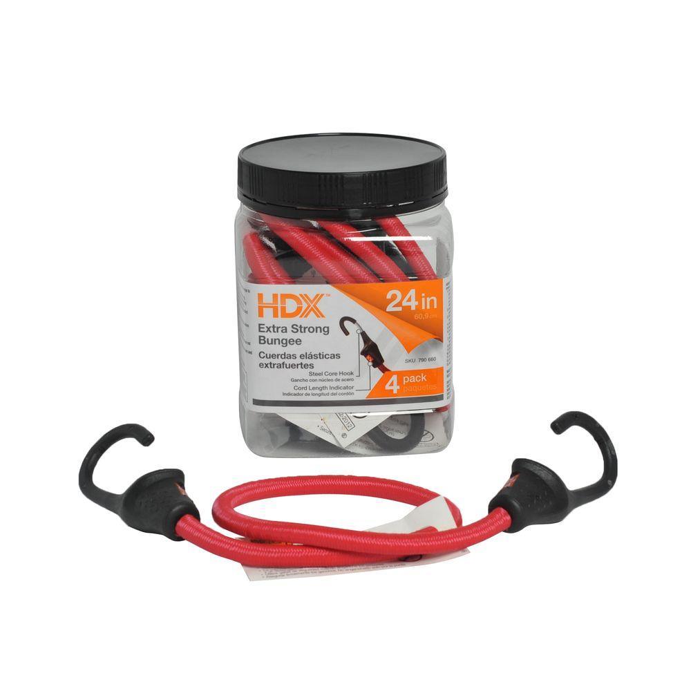 24 in. Super Strong Bungee Cord (4-Pack) - Super Arbor