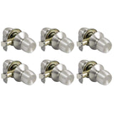 Defiant Brandywine Stainless Steel Passage Hall and Closet Door Knob Contractor Pack (6-Piece)