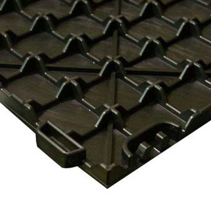 Greatmats StayLock Bump Top Black 12 in. x 12 in. x 0.56 in. PVC Plastic Interlocking Gym Floor Tile (Case of 26)