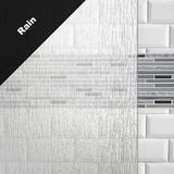 Simplicity 60 in. x 70 in. Semi-Frameless Traditional Sliding Shower Door in Nickel with Rain Glass - Super Arbor