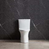 Dual-Flush 1.1 GPF/1.6 GPF Elongated One-Piece Toilet in White Soft Closing Seat High-Efficiency Water Sense - Super Arbor