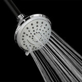 2-Spray 4 in. Single Wall Mount Fixed Waterfall Adjustable Shower Head in Chrome - Super Arbor