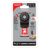 Diablo AMPED Starlock Oscillating Blade for General Purpose Cuts 1-1/4" 3/Pack