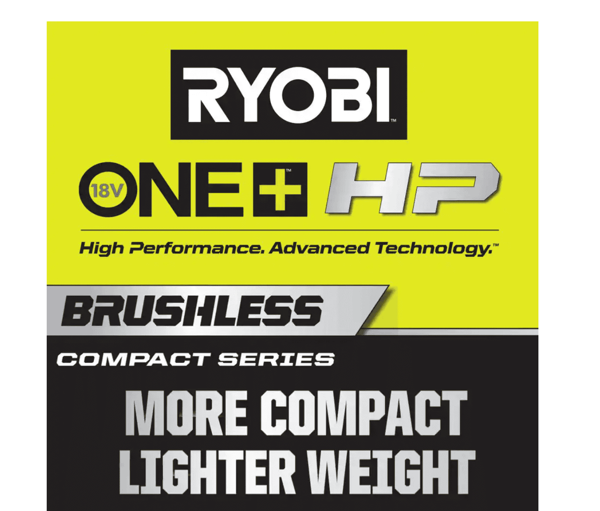 RYOBI ONE+ HP 18V Brushless Cordless Compact 2-Tool Combo Kit with 3/8 in. Right Angle Drill and Cut-Off Tool (Tools Only)