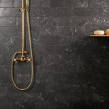 Marmo Perfetto Nero 4x16 Semi-Polished Porcelain Tile - Lux Tile