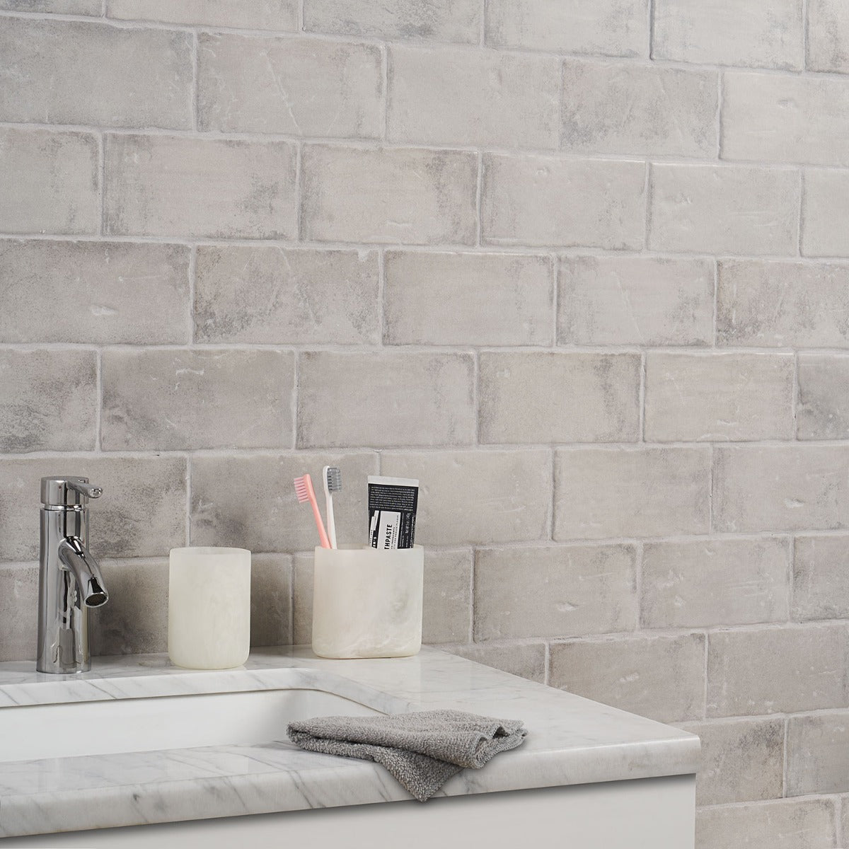 Parma Brick Dove Gray 4x8 Matte Ceramic Subway Tile
