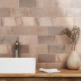 Parma Brick Taupe 4x8 Matte Ceramic Subway Tile - Lux Tile