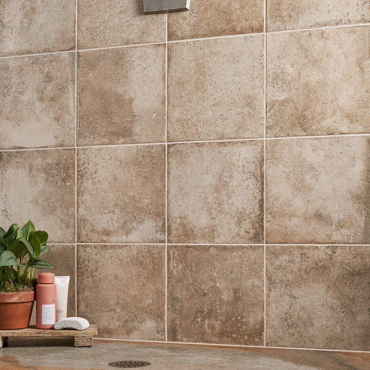Seville Delfi Beige 12x12 Matte Porcelain Tile - Travertine Look