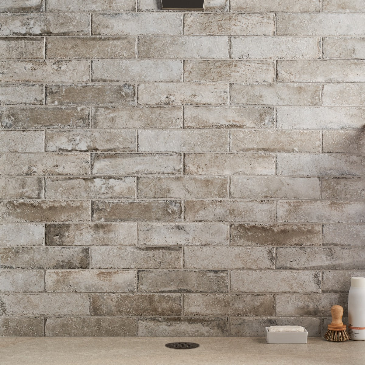 Seville Efeso Gray 3x12 Porcelain Subway Tile - Travertine Look