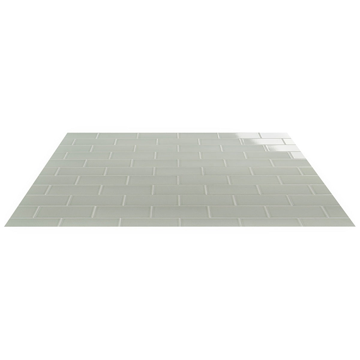 Seaside Fern Green Crackled Glossy Ceramic Tile - 4x8