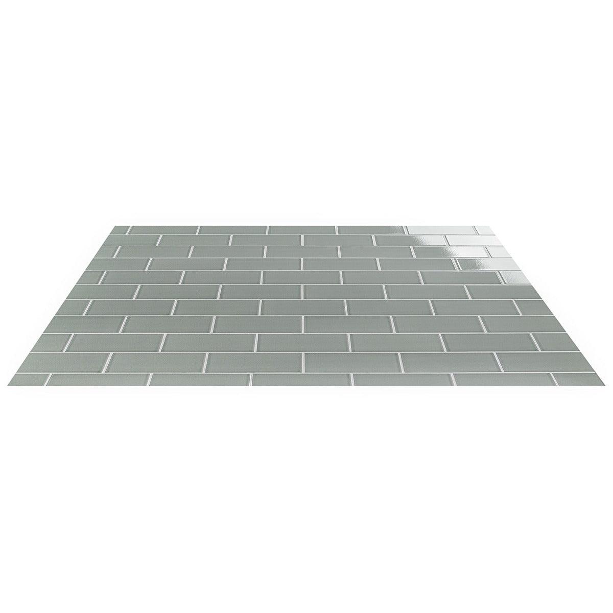 Seaside Steel Blue 4x8 Crackled Glossy Ceramic Tile - Tilebar
