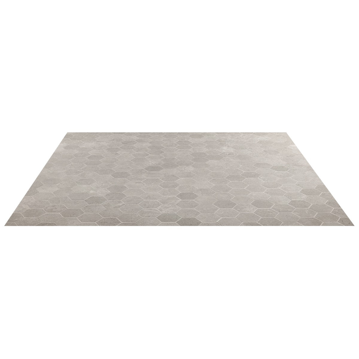 New Rock Fumo Light Gray 3" Hexagon Matte Porcelain Mosaic Tile