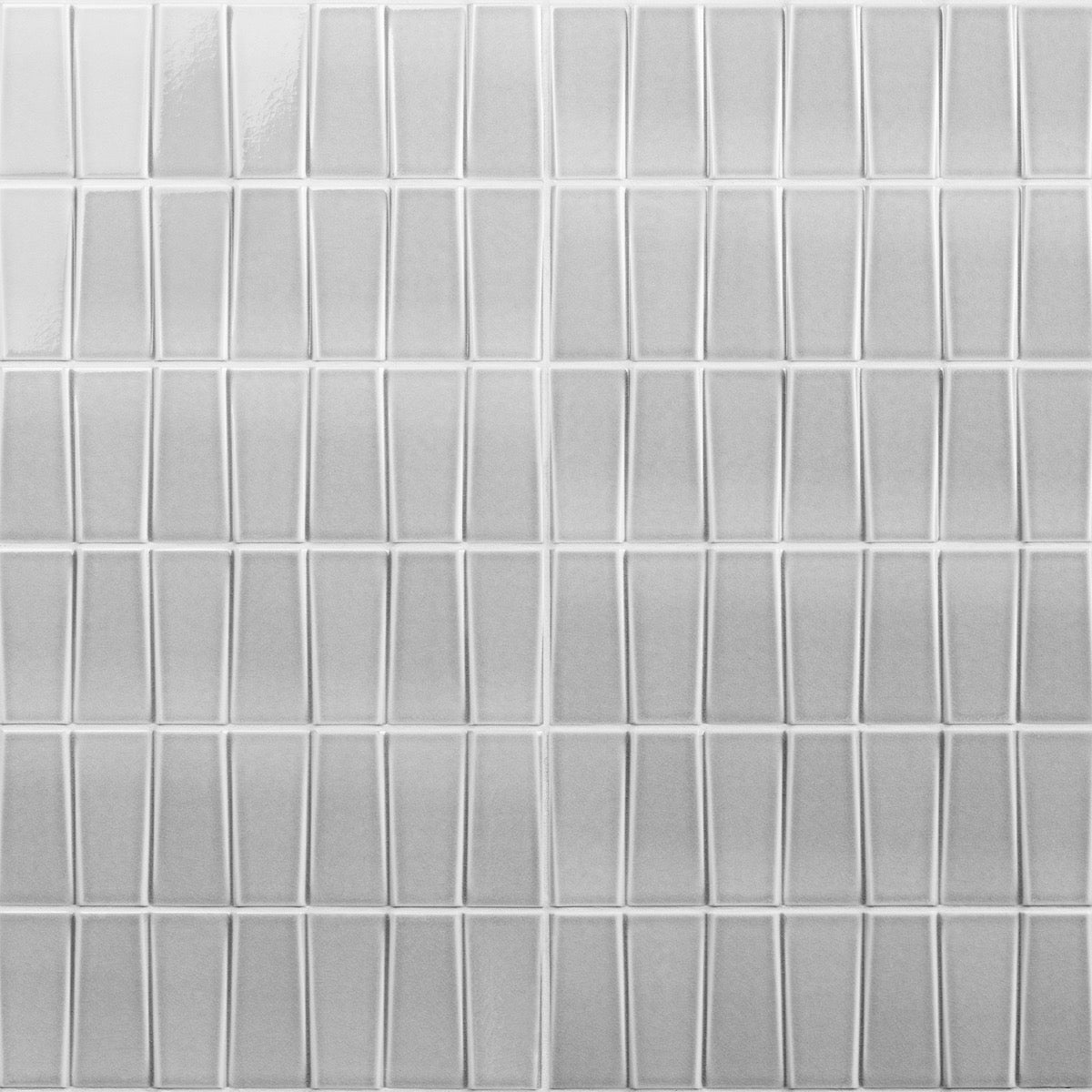 Tilebar Colorplay Steps Gray 4.5x18 3D Crackled Glossy Ceramic Tile