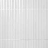 Colorplay Fluted White 4.5x18 3D Crackled Glossy Ceramic Tile