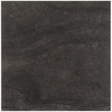 Acadia Charcoal Black 24x24 Matte Porcelain Tile - Limestone Look