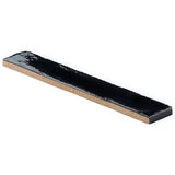 Wabi Sabi Coal Black 1.5x9 Glossy Ceramic Tile - Lux Tile
