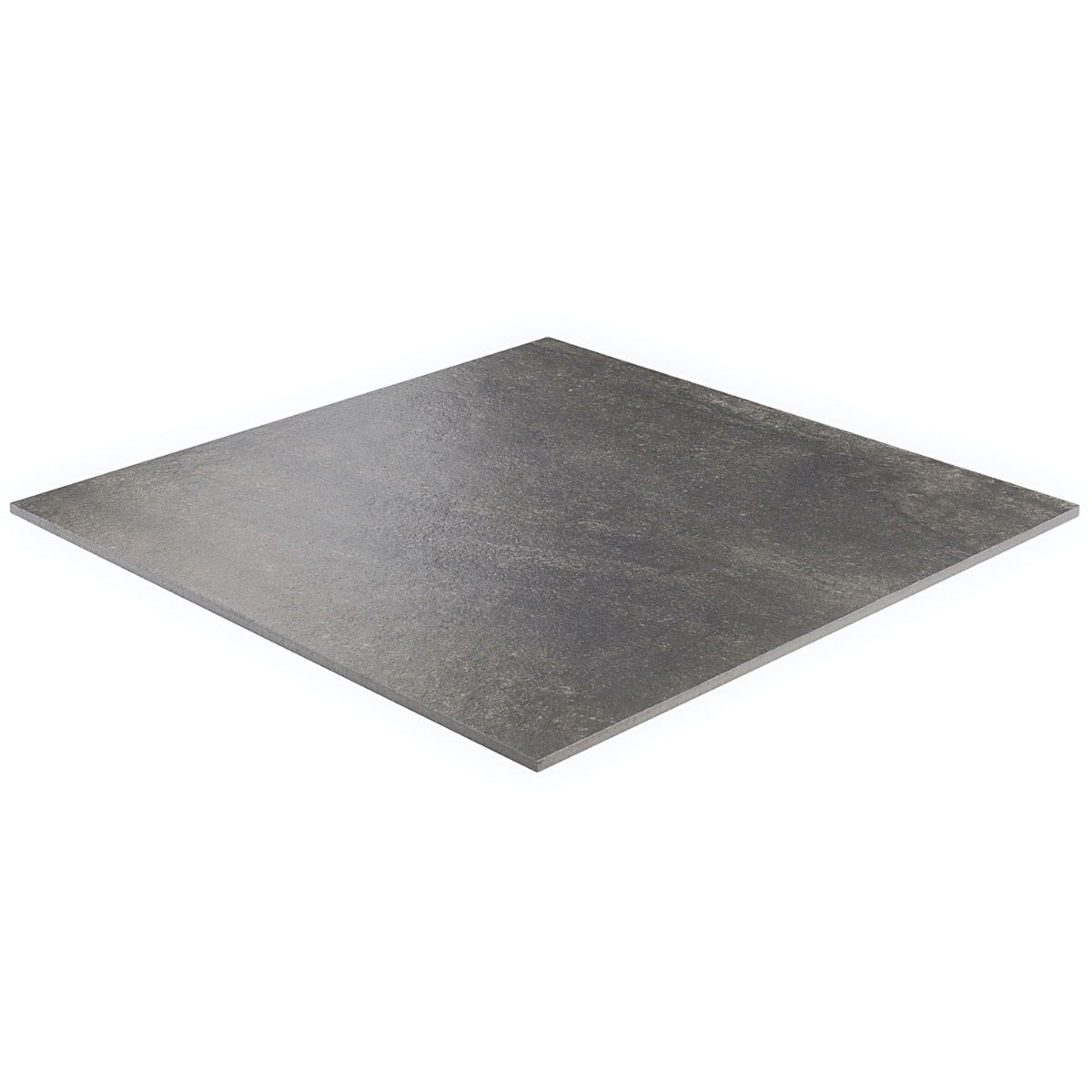 Acadia Charcoal Black 24x24 Matte Porcelain Tile - Limestone Look