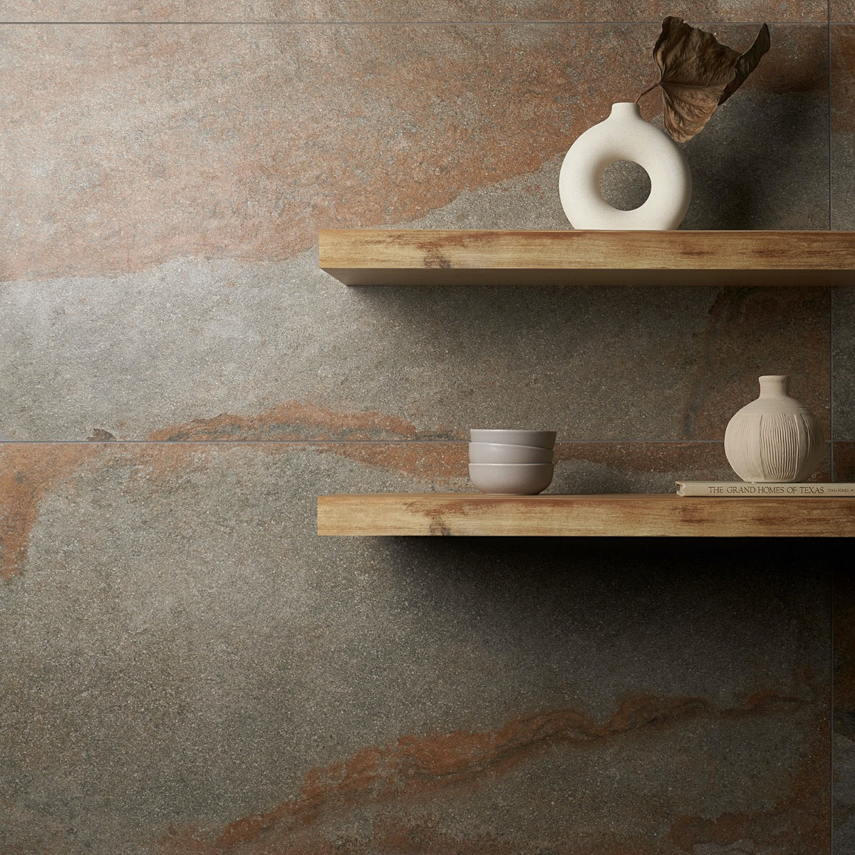 Acadia Iron Gray 24x48 Matte Porcelain Tile - Slate Look