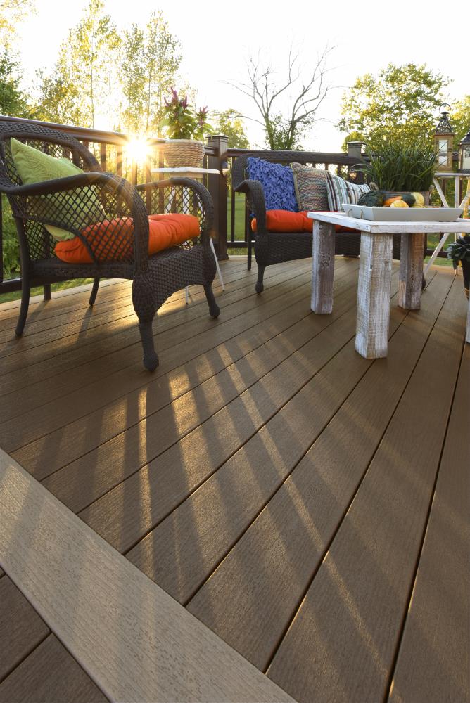 TimberTech Terrain 0.575-in x 12-ft Composite Rustic Elm Fascia Deck Board