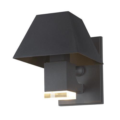 Maxim Lighting Pavilion 12.25-in H Black LED Outdoor Wall Light