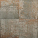 Crossville EnGarde 4-Pack Charcoal 24-in x 24-in Metallic Porcelain Stone Look Floor and Wall Tile - Super Arbor