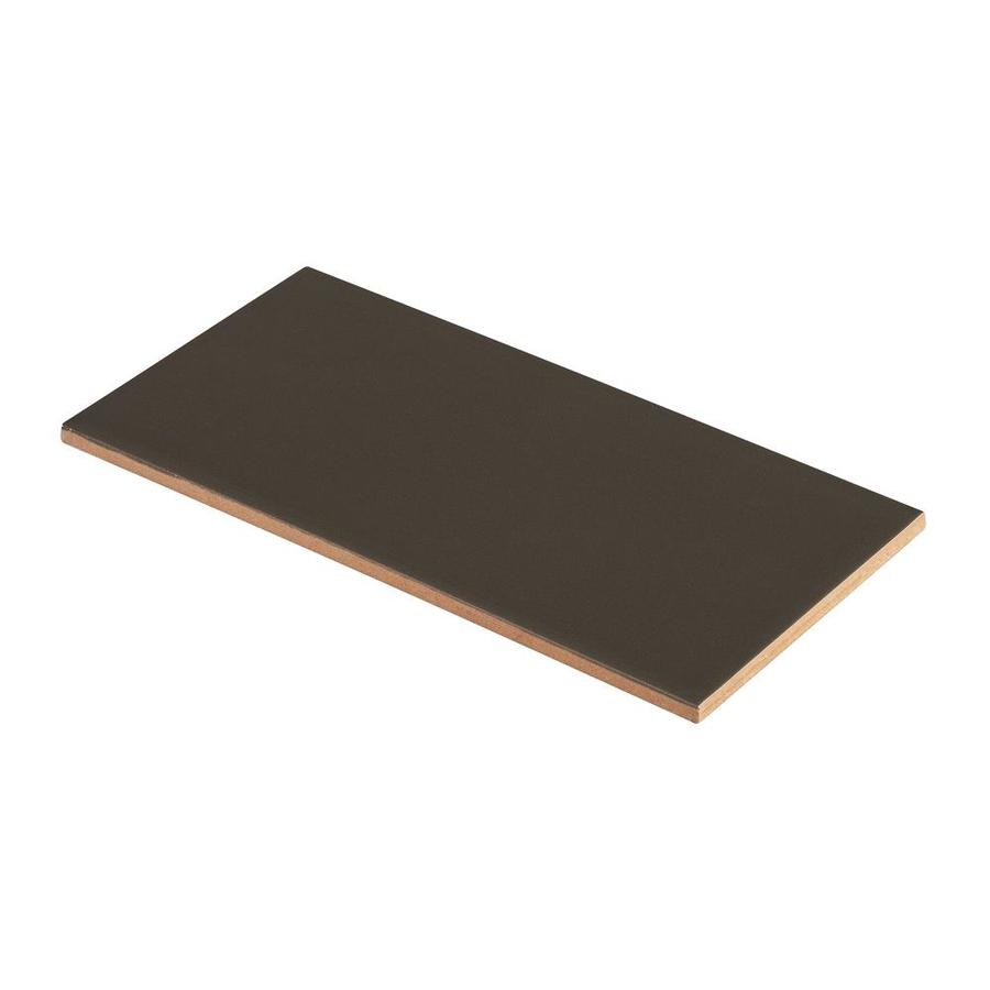 Crossville Playground 34-Pack Black/Satin 4-in x 12-in Satin Ceramic Subway Wall Tile - Super Arbor
