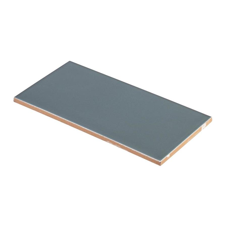 Crossville Playground 34-Pack Black/Satin 4-in x 12-in Satin Ceramic Subway Wall Tile - Super Arbor