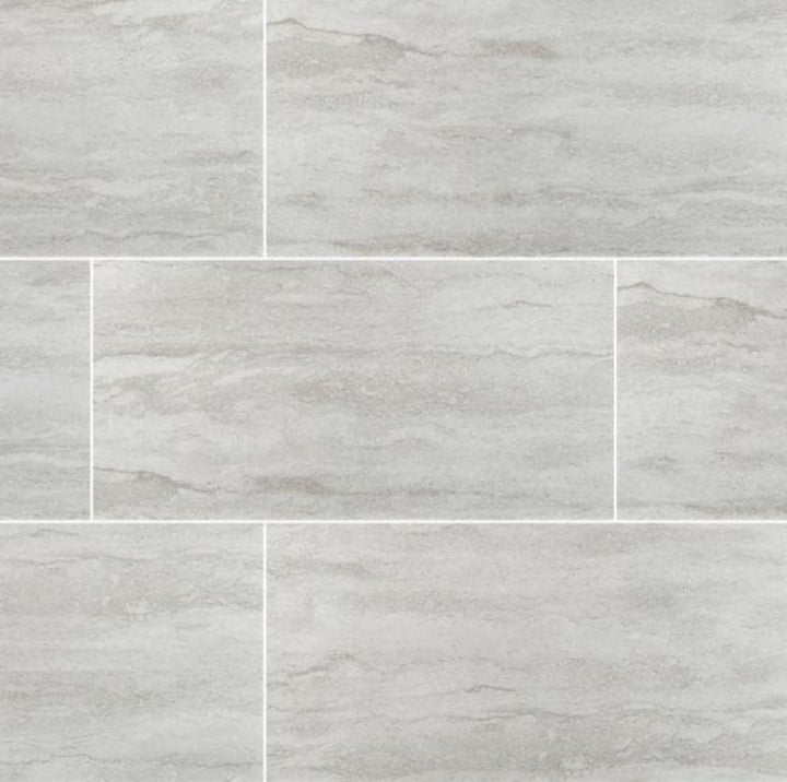 MSI Nyon Gray 12 in. x 24 in. Polished Porcelain Floor and Wall Tile, 16 sq. ft. per Case
