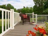TimberTech RadianceRail Express 4-in x 4-in x 8-ft White Composite Deck Post Sleeve