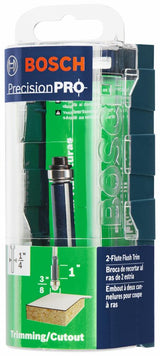 Bosch 3/8-in Carbide-Tipped Double Flush Trimmer Router Bit, 1/4-in Shank
