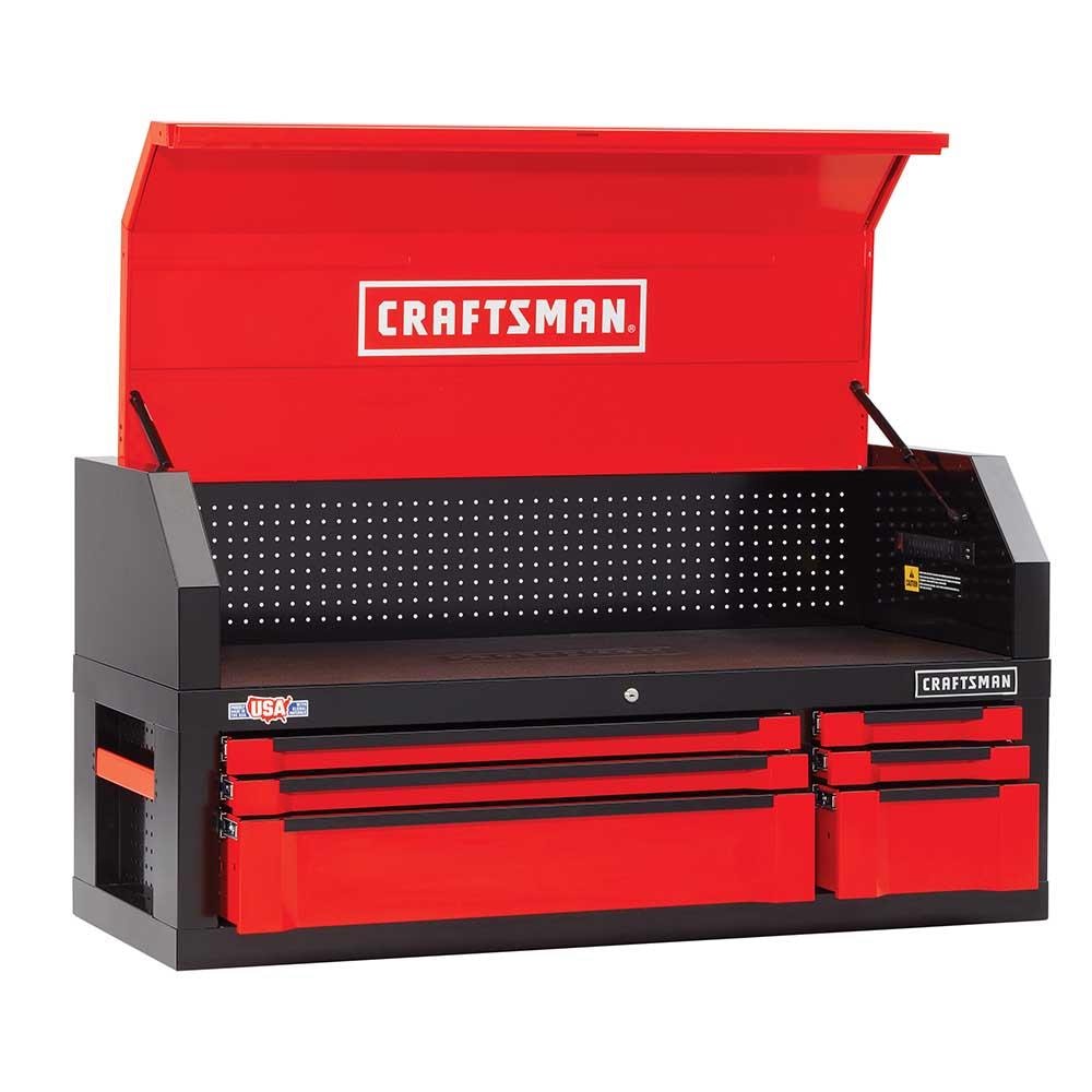 CRAFTSMAN 3000 Series 54-in W x 24.5-in H 6-Drawer Steel Tool Chest (Red)