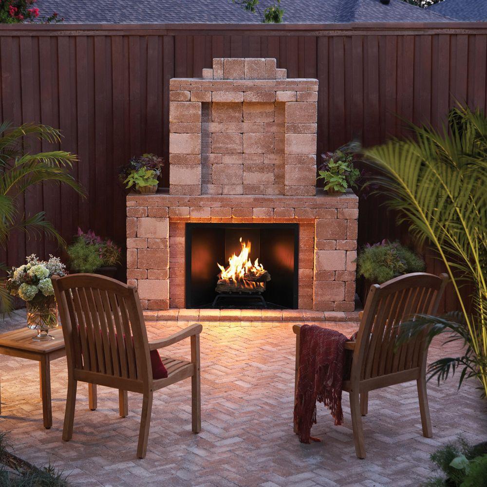 RumbleStone Large 3.5 in. x 10.5 in. x 7 in. Cafe Concrete Garden Wall Block - Super Arbor