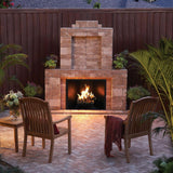 RumbleStone Large 3.5 in. x 10.5 in. x 7 in. Cafe Concrete Garden Wall Block - Super Arbor