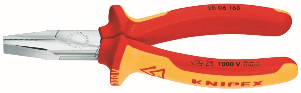 KNIPEX 6.55-in Electrical Flat Nose Pliers