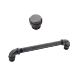Hickory Hardware Pipeline 3-in (76mm) Center to Center Black Nickel Vibed Rectangular Bar Drawer Pull