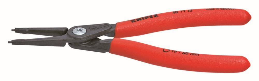 KNIPEX 5.6-in Internal Circlip Pliers, Straight Tips (48 11 J1)