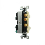 15 Amp Duplex Style Single-Pole / 3-Way AC Combination Toggle Light Switch, White - Super Arbor
