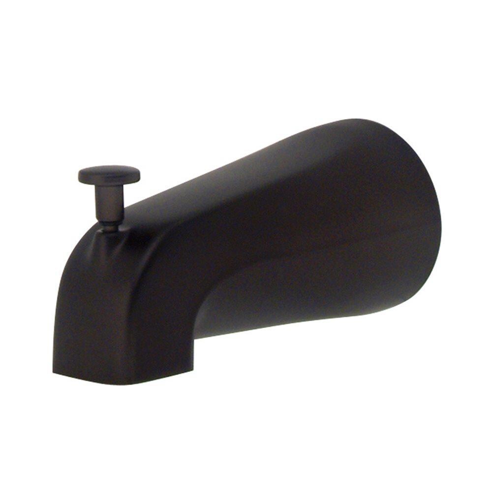 Elements of Design Oil-Rubbed Bronze Bathtub Spout with Diverter, 5.25-in Projection