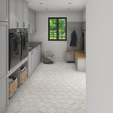 San Giorgio Marble Art Matte Hexagon Porcelain Tile - 8 x 9