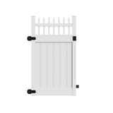Freedom Wakefield 6-ft H x 4-ft W White Vinyl Fence Gate Kit (Unassembled)