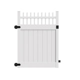 Freedom Wakefield 6-ft H x 5-ft W White Vinyl Fence Gate Kit (Unassembled)