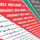 ToughRock 5/8-in x 4-ft x 8-ft Fireguard Mold Resistant Moisture Resistant Fire Resistant Regular Drywall Panel