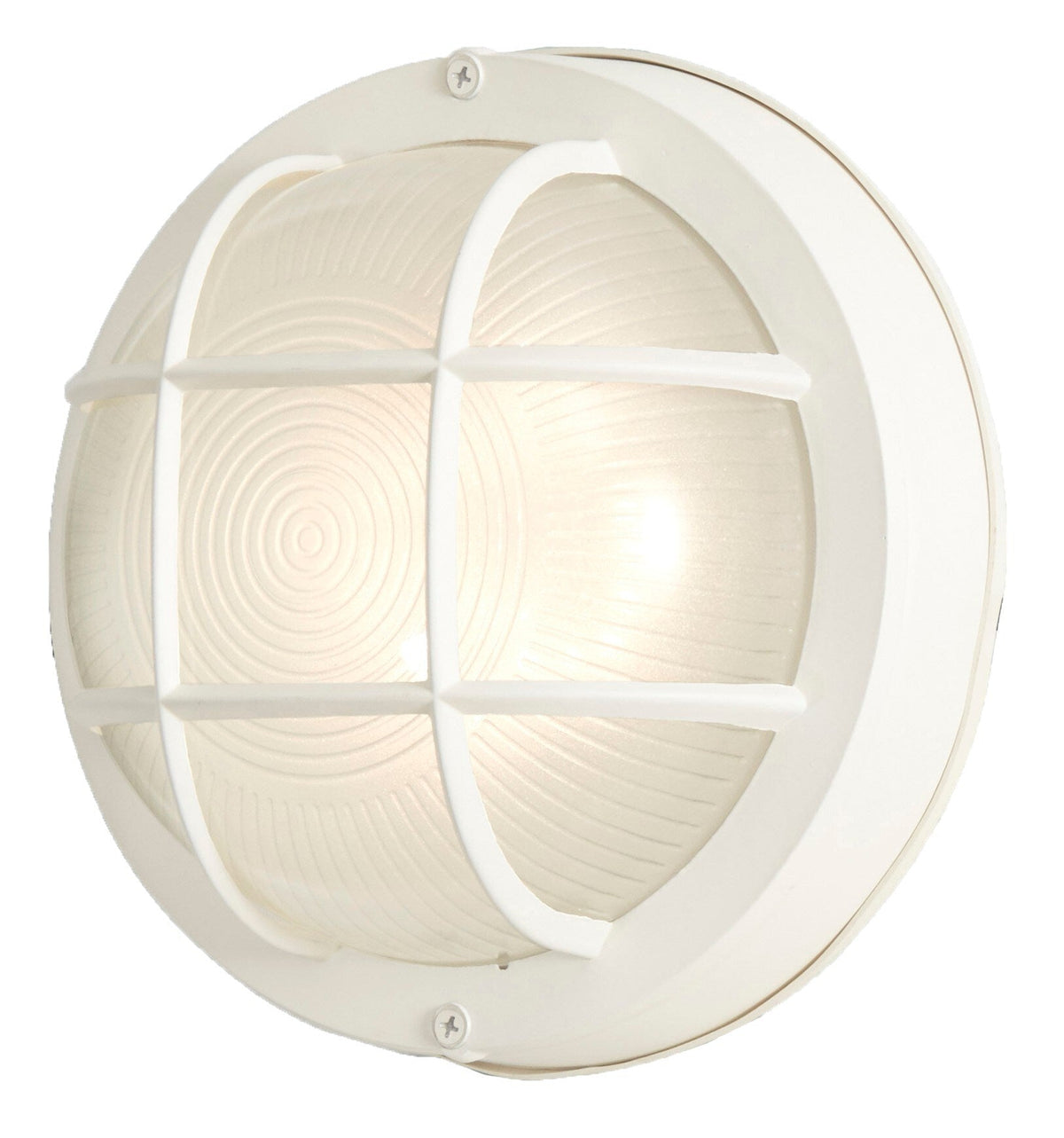 Portfolio Wall Lantern 8-in H Matte White Hardwired Integrated LED Outdoor Wall Light