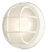 Portfolio Wall Lantern 8-in H Matte White Hardwired Integrated LED Outdoor Wall Light