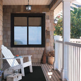 JELD-WEN FiniShield V-4500 59-1/2-in x 47-1/2-in x 3-in Jamb Right-operable Vinyl Black Sliding Window Full Screen Included